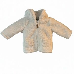 Carter's Baby Sherpa Zip-Up Jacket with Hood Ivory 3M Unisex